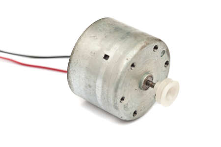 Electric motor DC on a white backgroundの写真素材