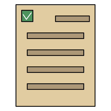 Blank paper vector on plain backgroundのイラスト素材
