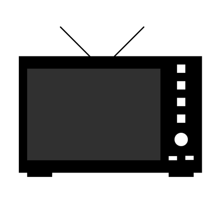 Old TV iconのイラスト素材