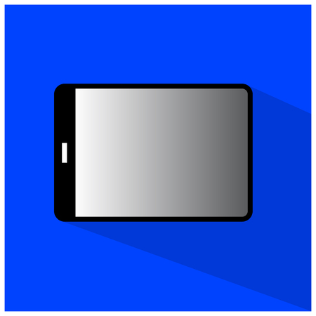 Flat tablet iconのイラスト素材