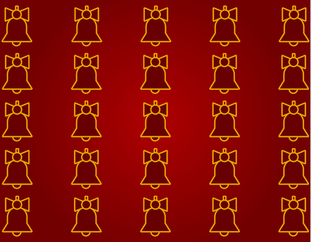 bells with dark red backgroundのイラスト素材