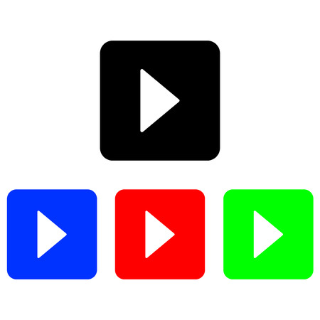 play icon vector isolated. Vector illustration. Web iconのイラスト素材