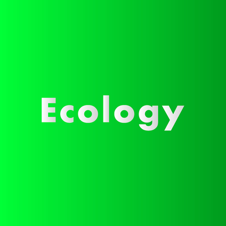 Ecology concept for your graphic design, banner or poster. Vector illustration.のイラスト素材