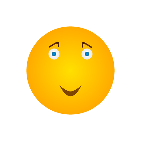 Happy Smiley icon. ector illustration. flat styleのイラスト素材