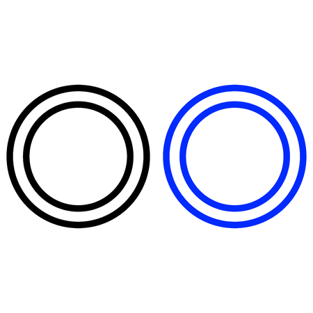 Ring outline icon, isolated on white backgroundのイラスト素材