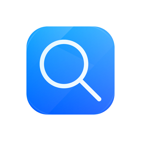 Search glossy flat icon, magnifying glass symbolのイラスト素材