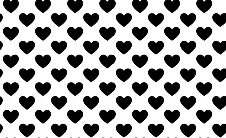 Hearts vector seamless pattern, love symbol background