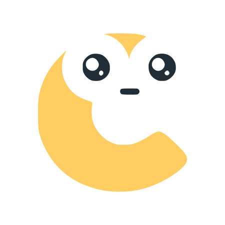 Letter c cute kawaii character, funny smiley clip art isolated on white backgroundのイラスト素材