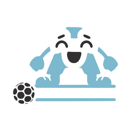 Happy letter a character football player personalized monogram, vector logo, emblems or initial design.のイラスト素材