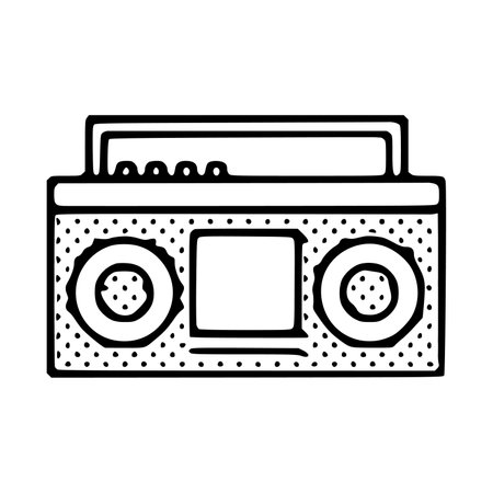 Record player icon isolated on white backgroundのイラスト素材