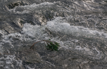 river thresholds, current, foamの写真素材