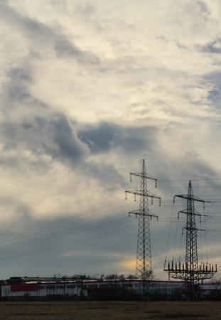 high-voltage supportの写真素材
