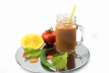 Delicious fresh fruit cocktailの写真素材