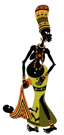 african womanのイラスト素材
