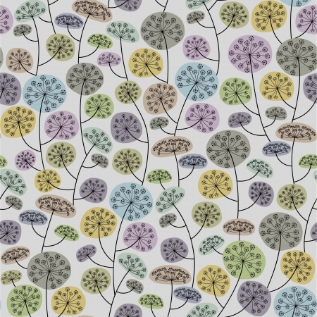 Floral seamless backgroundのイラスト素材