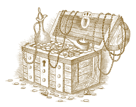 Treasure chestのイラスト素材