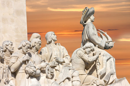 Lisbon, Portugal - April 3, 2022: Monument to the Discoveries
