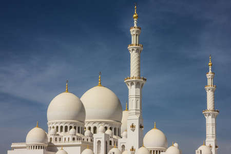 Abu Dhabi, Sheikh Zayed Grand Mosque architecture, United Arab Emiratesのeditorial素材