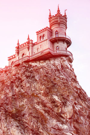 Yalta, Crimea - July 5, 2022: Castle Swallow's Nestのeditorial素材