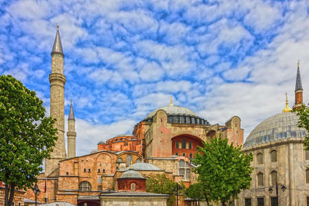 Hagia Sophia in Istanbul, Turkey - the greatest monument of Byzantine Culture.の写真素材