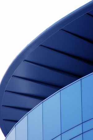 round glass buildingの写真素材