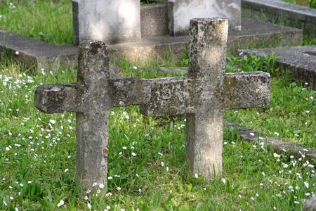 cross cemeteryの写真素材