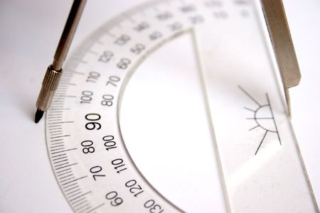 ruler and compassesの写真素材