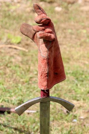 sword and gauntletの写真素材