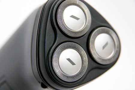 electric razor in closeupの写真素材