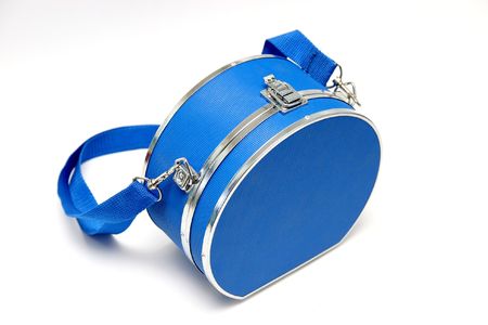 blue bag for cosmeticの写真素材