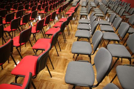 Details many chairs in rowsの写真素材