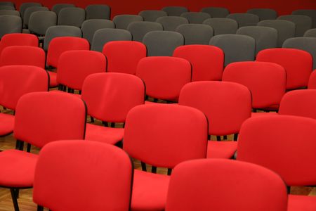 Details many chairs in rowsの写真素材