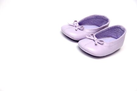 girl shoes on white backgroundの写真素材