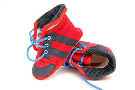 boy shoes on white background