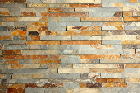 Details shof of a textured brick-wall 
