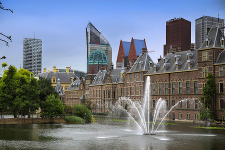 Binnenhof Palace, Dutch Parlament in the Hague, Netherlandsのeditorial素材