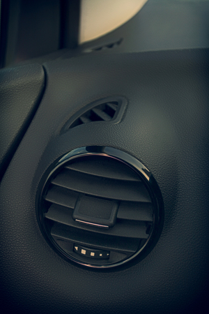 Details of air conditioning (car ventilation system) in modern carの写真素材