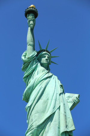 The Statue of Liberty at New York Cityの写真素材