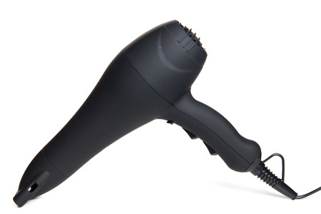 Hair dryer isolated on white background.の写真素材