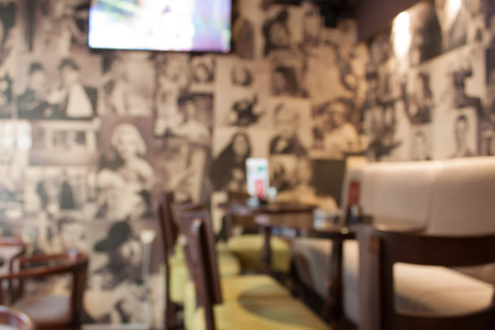 Blur or Defocus image of Coffee Shop or Cafeteria for use as Background,Serbia,Vranje,caffe," infinity time ",brankova 14の写真素材