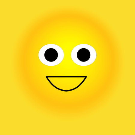 Smile, stickers with emotions. Vector illustration for printing on clothes, fabrics, wallpapers.のイラスト素材
