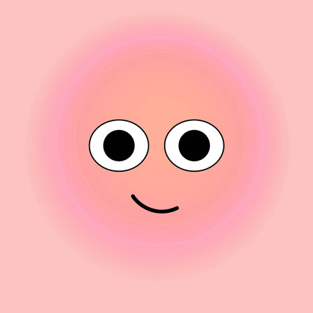 Smile, stickers with emotions. Vector illustration for printing on clothes, fabrics, wallpapers.のイラスト素材