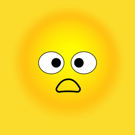 Smile, stickers with emotions. Vector illustration for printing on clothes, fabrics, wallpapers.のイラスト素材