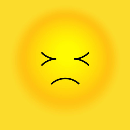 Smile, stickers with emotions. Vector illustration for printing on clothes, fabrics, wallpapers.のイラスト素材