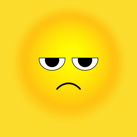Smile, stickers with emotions. Vector illustration for printing on clothes, fabrics, wallpapers.のイラスト素材