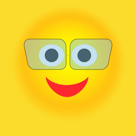 Smile, stickers with emotions, Vector illustration for printing on clothes, fabrics, wallpapers.のイラスト素材