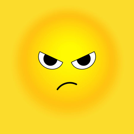 Smile, stickers with emotions. Vector illustration for printing on clothes, fabrics, wallpapers.のイラスト素材