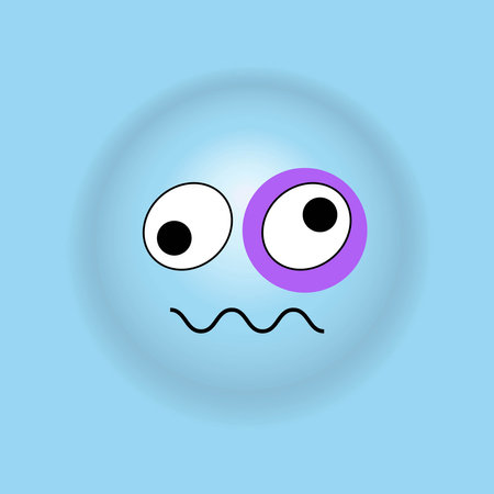 Smile, stickers with emotions. Vector illustration for printing on clothes, fabrics, wallpapers.のイラスト素材
