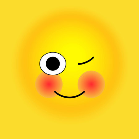 Smile, stickers with emotions, Vector illustration for printing on clothes, fabrics, wallpapers.のイラスト素材