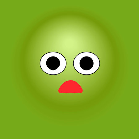 Smile, stickers with emotions. Vector illustration for printing on clothes, fabrics, wallpapers.のイラスト素材